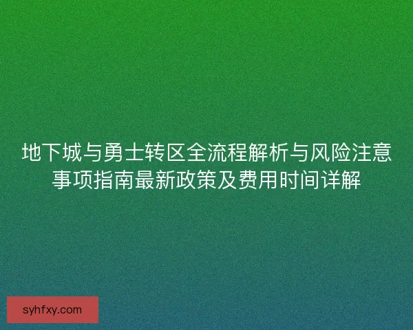 地下城与勇士转区全流程解析与风险注意事项指南最新政策及费用时间详解